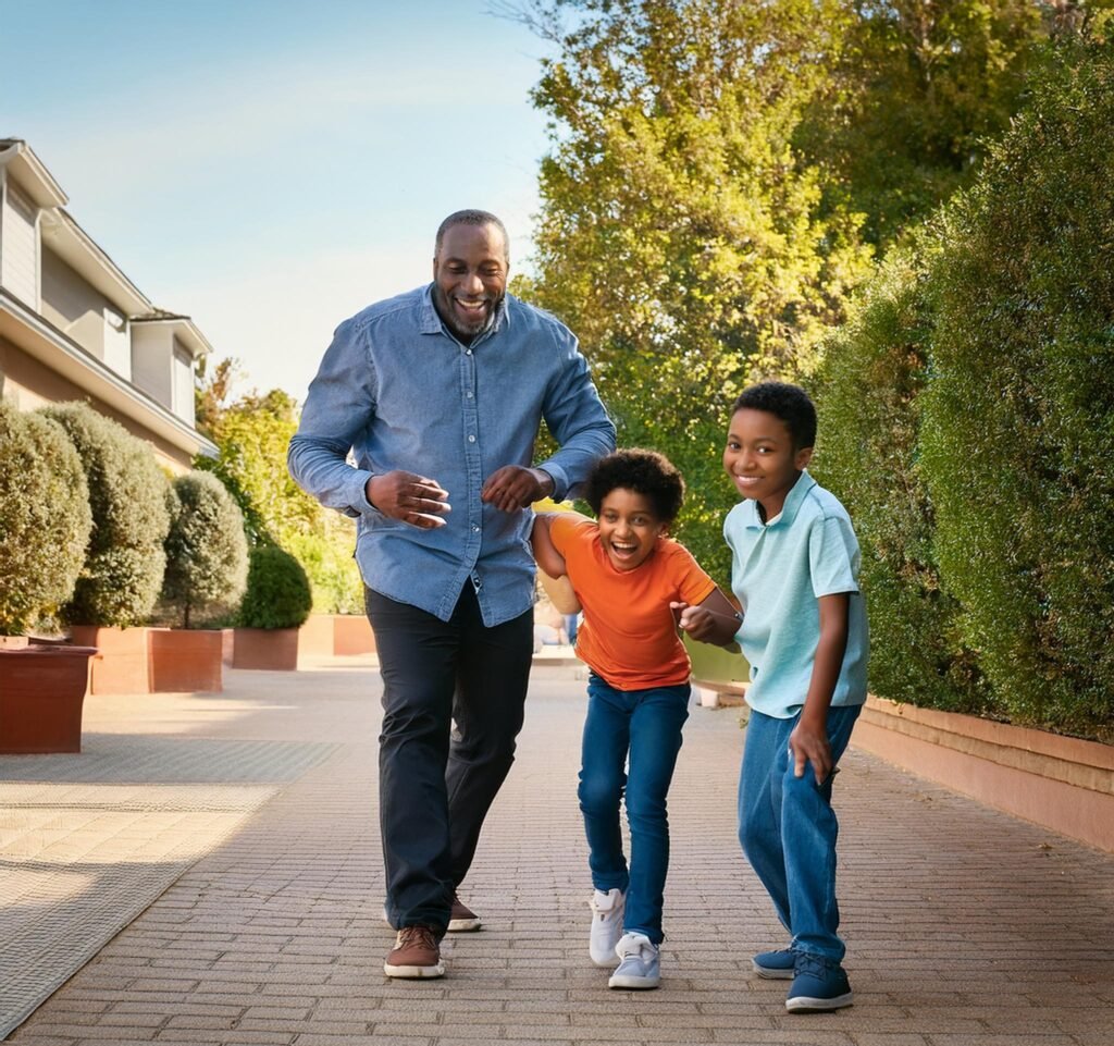 dad and children dad and children